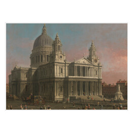 Plakat samoprzylepny Canaletto "Katedra Św. Pawła" - reprodukcja