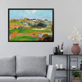 Obraz w ramie Paul Gauguin "Krajobraz w Le Pouldu" - reprodukcja