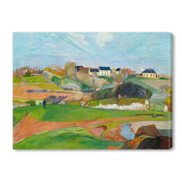 Obraz na płótnie Paul Gauguin "Krajobraz w Le Pouldu" - reprodukcja