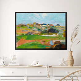 Obraz w ramie Paul Gauguin "Krajobraz w Le Pouldu" - reprodukcja