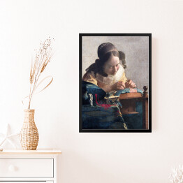 Obraz w ramie Jan Vermeer Koronczarka Reprodukcja