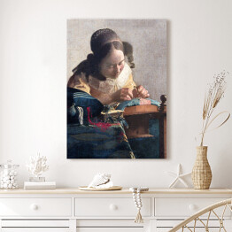 Obraz na płótnie Jan Vermeer Koronczarka Reprodukcja