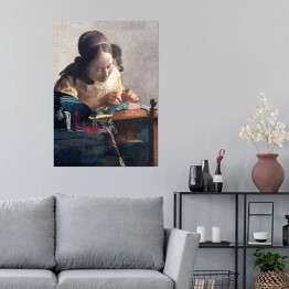 Plakat Jan Vermeer Koronczarka Reprodukcja