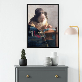 Obraz w ramie Jan Vermeer Koronczarka Reprodukcja