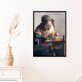 Plakat w ramie Jan Vermeer Koronczarka Reprodukcja