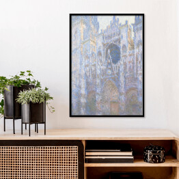 Plakat w ramie Claude Monet "Portal katedry w Rouen w promieniach słońca" - reprodukcja