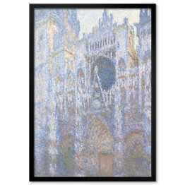 Plakat w ramie Claude Monet "Portal katedry w Rouen w promieniach słońca" - reprodukcja