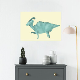 Plakat samoprzylepny Prehistoria - dinozaur Charonozaur