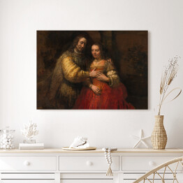 Obraz na płótnie Rembrandt Żydowska narzeczona. Reprodukcja