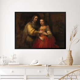 Obraz w ramie Rembrandt Żydowska narzeczona. Reprodukcja