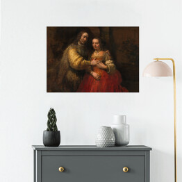 Plakat Rembrandt Żydowska narzeczona. Reprodukcja