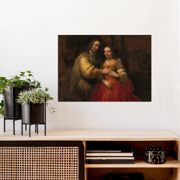 Plakat samoprzylepny Rembrandt Żydowska narzeczona. Reprodukcja