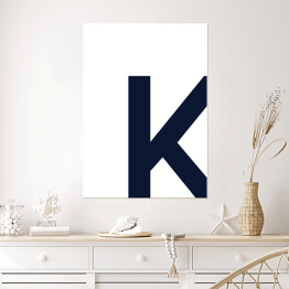 Plakat samoprzylepny Litera K