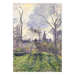 Plakat samoprzylepny Camille Pissarro Dzwonnica Bazincourt. Reprodukcja
