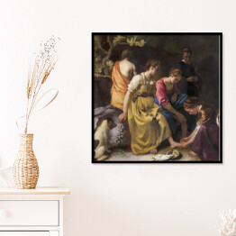 Plakat w ramie Jan Vermeer Toaleta Diany Reprodukcja