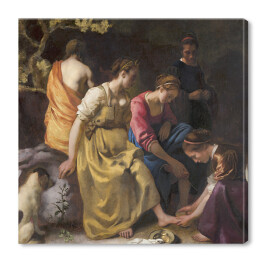 Obraz na płótnie Jan Vermeer Toaleta Diany Reprodukcja