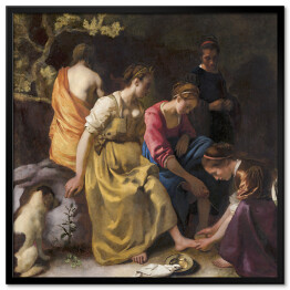 Plakat w ramie Jan Vermeer Toaleta Diany Reprodukcja