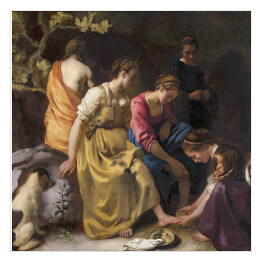 Plakat samoprzylepny Jan Vermeer Toaleta Diany Reprodukcja