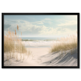 Plakat w ramie Krajobraz piaszczysta plaża