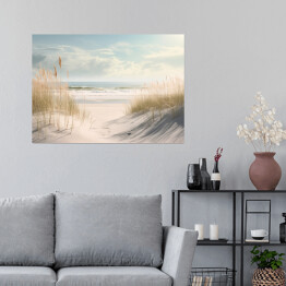 Plakat Krajobraz piaszczysta plaża