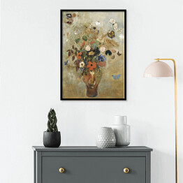 Plakat w ramie Odilon Redon Martwa natura z kwiatami. Reprodukcja