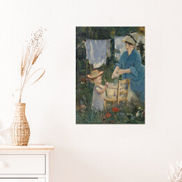 Plakat samoprzylepny Édouard Manet "Pranie" - reprodukcja