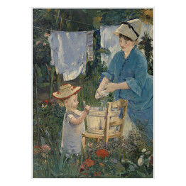 Plakat samoprzylepny Édouard Manet "Pranie" - reprodukcja