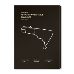 Obraz na płótnie Autodromo Hermanos Rodriguez - Tory wyścigowe Formuły 1 