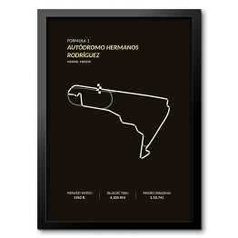 Obraz w ramie Autodromo Hermanos Rodriguez - Tory wyścigowe Formuły 1 