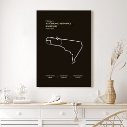 Obraz na płótnie Autodromo Hermanos Rodriguez - Tory wyścigowe Formuły 1 