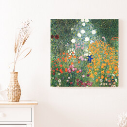 Obraz na płótnie Gustav Klimt Flower Garden Reprodukcja obrazu