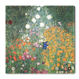 Obraz na płótnie Gustav Klimt Flower Garden Reprodukcja obrazu