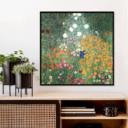 Plakat w ramie Gustav Klimt Flower Garden Reprodukcja obrazu