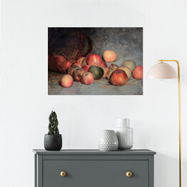 Plakat Edouard Manet "Martwa natura z jablkami" - reprodukcja