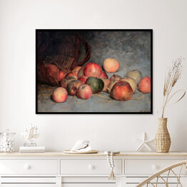 Plakat w ramie Edouard Manet "Martwa natura z jablkami" - reprodukcja