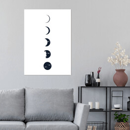 Plakat samoprzylepny Fazy księżyca
