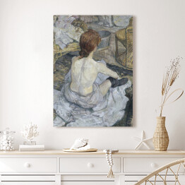 Obraz na płótnie Henri de Toulouse-Lautrec "Rudowłosa kobieta podczas kąpieli" - reprodukcja