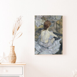 Obraz na płótnie Henri de Toulouse-Lautrec "Rudowłosa kobieta podczas kąpieli" - reprodukcja