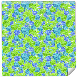 Tapeta samoprzylepna w rolce Niebieskie, zielone i fioletowe sukulenty