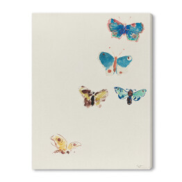 Obraz na płótnie Odilon Redon Pięć motyli. Reprodukcja