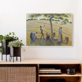 Obraz na płótnie Camille Pissarro "Zbiory jabłek" - reprodukcja