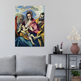 Plakat samoprzylepny El Greco "Święta rodzina" - reprodukcja