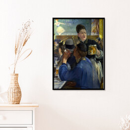 Plakat w ramie Edouard Manet "Narożnik kawiarni z koncertem" - reprodukcja