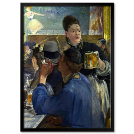 Plakat w ramie Edouard Manet "Narożnik kawiarni z koncertem" - reprodukcja