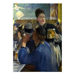 Plakat samoprzylepny Edouard Manet "Narożnik kawiarni z koncertem" - reprodukcja