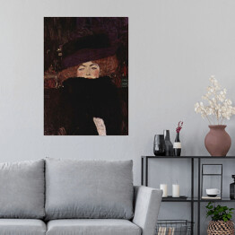 Gustav Klimt "Kobieta w kapeluszu i boa z piór" - reprodukcja