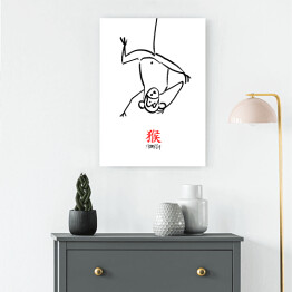 Obraz klasyczny Chińskie znaki zodiaku - małpa