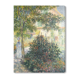 Obraz na płótnie Claude Monet Camille Monet w ogrodzie w Argenteuil Reprodukcja obrazu