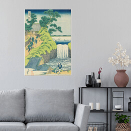 Plakat samoprzylepny The Falls at Aoigaoka in the Eastern Capital. Hokusai Katsushika. Reprodukcja