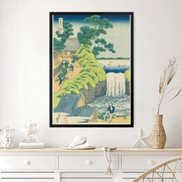 Obraz w ramie The Falls at Aoigaoka in the Eastern Capital. Hokusai Katsushika. Reprodukcja